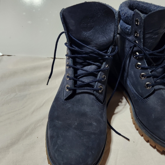 Timberland Men’s Premium 6-Inch Boots – Navy Blue, Size 10 - Picture 2 of 11